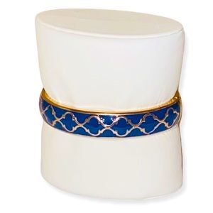 NWOT • Fornash • Enamel Hinge Bracelet • Lattice Design
